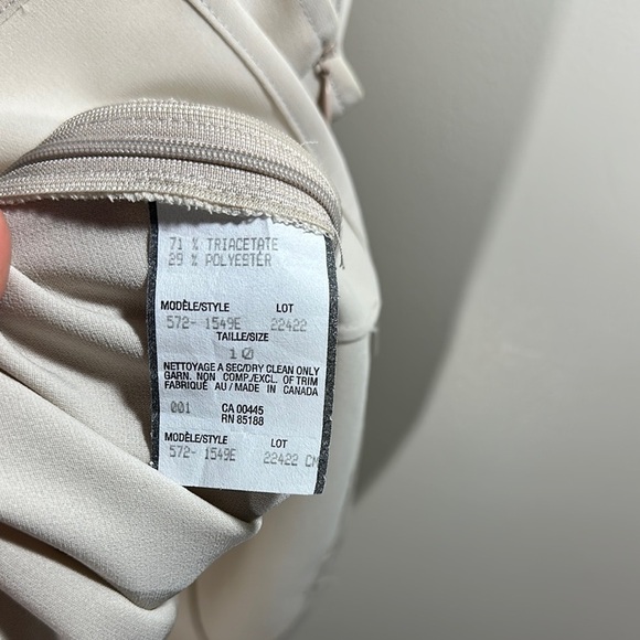 Louben Cream Tank Top with Scoop Neck and Relaxed Fit Size 10 - Picture 4 of 6